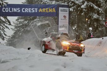 © North One Sport Ltd.2011/ Octane Photographic Ltd.2011. WRC Sweden SS2 Vargassen l (Colin's Crest), Friday 11th February 2011, Sebastien Loeb/Daniel Elena, Citroen DS3 WRC. Digital ref : 0140CB1D6817