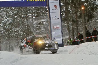 © North One Sport Ltd.2011/ Octane Photographic Ltd.2011. WRC Sweden SS2 Vargassen l (Colin's Crest), Friday 11th February 2011, Kimi Raikkonen/Kaj Lindstrom, Citroen DS3 WRC. Digital ref : 0140LW7D8634