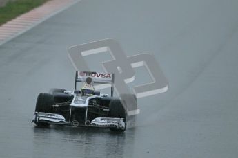 World © Octane Photographic 2011.  Formula 1 testing Saturday 12th March 2011 Circuit de Catalunya. Williams FW33 - Pastor Maldonado. Digital ref : 0018CB1D4261