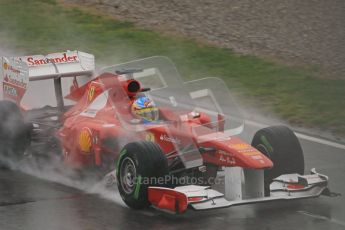 World © Octane Photographic 2011. Formula 1 testing Saturday 12th March 2011 Circuit de Catalunya. Ferrari 150° Italia - Fernando Alonso. Digital ref : 0018CB1D4404