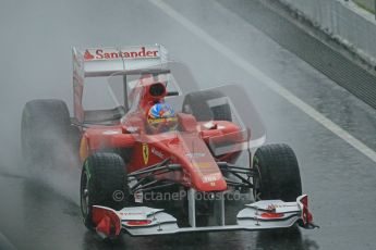 World © Octane Photographic 2011. Formula 1 testing Saturday 12th March 2011 Circuit de Catalunya. Ferrari 150° Italia - Fernando Alonso. Digital ref : 0018CB1D4416