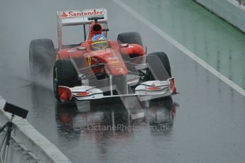 World © Octane Photographic 2011. Formula 1 testing Saturday 12th March 2011 Circuit de Catalunya. Ferrari 150° Italia - Fernando Alonso. Digital ref : 0018CB1D4451