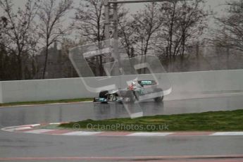World © Octane Photographic 2011.  Formula 1 testing Saturday 12th March 2011 Circuit de Catalunya. Mercedes MGP W02 - Michael Shumacher. Digital ref : 0018LW7D5779
