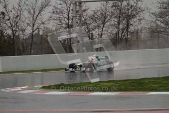World © Octane Photographic 2011. Formula 1 testing Saturday 12th March 2011 Circuit de Catalunya. Mercedes MGP W02 - Michael Shumacher. Digital ref : 0018LW7D5779