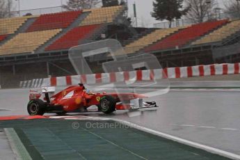 World © Octane Photographic 2011. Formula 1 testing Saturday 12th March 2011 Circuit de Catalunya. Ferrari 150° Italia - Fernando Alonso. Digital ref : 0018LW7D5953