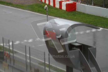 World © Octane Photographic 2011. Formula 1 testing Saturday 12th March 2011 Circuit de Catalunya. Start/finish straight in the rain. Digital ref : 0018LW7D6076