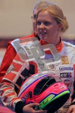 © Octane Photographic Ltd. 2012. Autosport International 2012 Celebrity Karting for the Race To Recovery charity. 12th January 2012. Alice Powell. Digital Ref : 0206cb1d1029