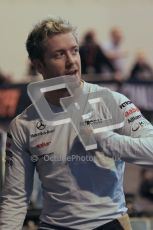 © Octane Photographic Ltd. 2012. Autosport International 2012 Celebrity Karting for the Race To Recovery charity. 12th January 2012. Sam Bird. Digital Ref : 0206cb1d1046