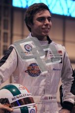 © Octane Photographic Ltd. 2012. Autosport International 2012 Celebrity Karting for the Race To Recovery charity. 12th January 2012. Dino Zamparelli. Digital Ref : 0206cb1d1065