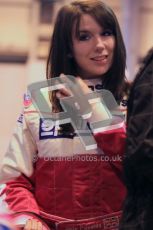 © Octane Photographic Ltd. 2012. Autosport International 2012 Celebrity Karting for the Race To Recovery charity. 12th January 2012. Jade Paveley. Digital Ref : 0206cb1d1084