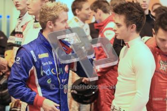 © Octane Photographic Ltd. 2012. Autosport International 2012 Celebrity Karting for the Race To Recovery charity. 12th January 2012. Sam Bird. Digital Ref : 0206cb1d1105