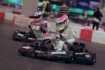 © Octane Photographic Ltd. 2012. Autosport International 2012 Celebrity Karting for the Race To Recovery charity. 12th January 2012. Digital Ref : 0206cb1d1571