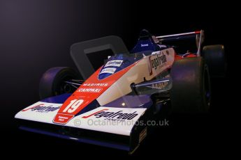 © Octane Photographic Ltd. 2012. Autosport International F1 Cars Old and New. Ex-Ayrton Senna Toleman TG183B in the Senna display, Historic F1. Digital Ref : 0207cb7d1943