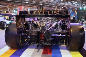 © Octane Photographic Ltd. 2012. Autosport International F1 Cars Old and New. Renault show car rear end. Digital Ref : 0207lw7d2406