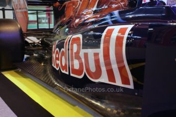 © Octane Photographic Ltd. 2012. Autosport International F1 Cars Old and New. Torro Roso show car side pod. Digital Ref : 0207lw7d2431