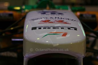 © Octane Photographic Ltd. 2012. Autosport International F1 Cars Old and New. Force India show car nose. Digital Ref : 0207lw7d2438