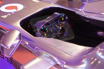 © Octane Photographic Ltd. 2012. Autosport International F1 Cars Old and New. McLaren show car cockpit. Digital Ref : 0207lw7d2497