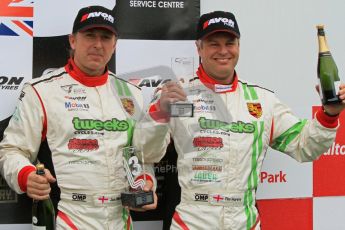 © 2012 Octane Photographic Ltd. Monday 9th April. Avon Tyres British GT Championship - Race Podium. Jon Minshaw & Tim Harvey. Digital Ref : 0288lw7d4413