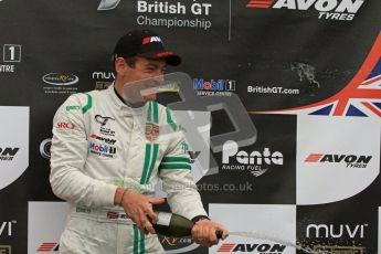 © 2012 Octane Photographic Ltd. Monday 9th April. Avon Tyres British GT Championship - Race Podium. Jon Minshaw & Tim Harvey. Digital Ref : 0288lw7d4442