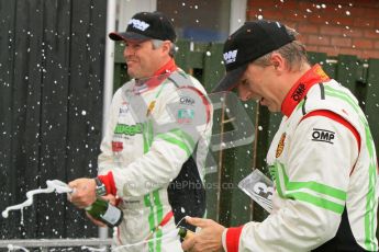 © 2012 Octane Photographic Ltd. Monday 9th April. Avon Tyres British GT Championship - Race Podium. Jon Minshaw & Tim Harvey. Digital Ref : 0288lw7d4453