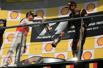 © 2012 Octane Photographic Ltd. Belgian GP Spa - Sunday 2nd September 2012 - F1 Podium. Digital Ref :
