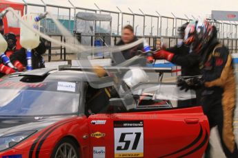 © Octane Photographic Ltd. Britcar MSA British Endurance Championship practice session 21st April 2012. Donington Park. Richard Adams/David Green/Marton Byford, Lotus Evora pitstop. Digital Ref : 0298lw7d6555