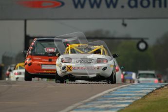 © Octane Photographic Ltd. BritCar Production Cup Championship race. 21st April 2012. Donington Park. Tony Rogers, Mazda MX5. . Digital Ref : 0300lw1d2002