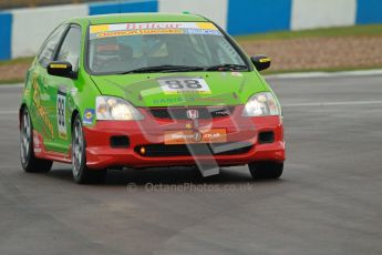 © Octane Photographic Ltd. BritCar Production Cup Championship race. 21st April 2012. Donington Park. Edward and Harry Cockhill, HE Racing, Civic Type R. Digital Ref : 0300lw1d2122