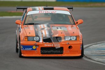 © Octane Photographic Ltd. BritCar Production Cup Championship race. 21st April 2012. Donington Park. Michael Symons/Keith Webster, BMW M3. Digital Ref : 0300lw1d2150