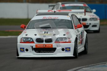 © Octane Photographic Ltd. BritCar Production Cup Championship race. 21st April 2012. Donington Park. Richard Abra/Mark Poole, Geoff Steel racing, BMW M3 CSL. Digital Ref : 0300lw1d2192