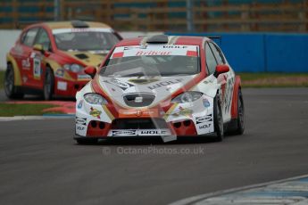 © Octane Photographic Ltd. BritCar Production Cup Championship race. 21st April 2012. Donington Park. Craig Davies/Adam Jones Sub-Zero Wolf, Seat Leon Supercopa. Digital Ref : 0300lw1d2336