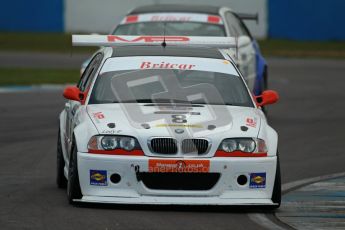 © Octane Photographic Ltd. BritCar Production Cup Championship race. 21st April 2012. Donington Park. Richard Abra/Mark Poole, Geoff Steel racing, BMW M3 CSL. Digital Ref : 0300lw1d2447