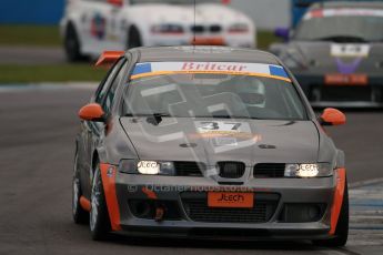 © Octane Photographic Ltd. BritCar Production Cup Championship race. 21st April 2012. Donington Park. Paul Mitson/Mike Pascall/Paul Kite, Seat Leon Cupra. Digital Ref : 0300lw1d2546