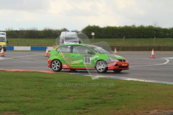 © Octane Photographic Ltd. BritCar Production Cup Championship race. 21st April 2012. Donington Park. Edward and Harry Cockhill, HE Racing, Civic Type R. Digital Ref : 0300lw7d7214