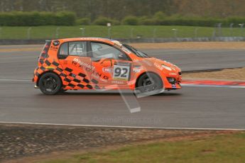 © Octane Photographic Ltd. BritCar Production Cup Championship race. 21st April 2012. Donington Park. Moore/Moore, thesmartracingclub.com, Brabus forfour. Digital Ref : 0300lw7d7237