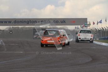 © Octane Photographic Ltd. BritCar Production Cup Championship race. 21st April 2012. Donington Park. Moore/Moore, thesmartracingclub.com, Brabus forfour. Digital Ref : 0300lw7d7240