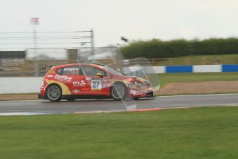 © Octane Photographic Ltd. BritCar Production Cup Championship race. 21st April 2012. Donington Park. Bernard and Stefan Hogarth, Seat Leon Supercopa. Digital Ref : 0300lw7d7277