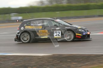 © Octane Photographic Ltd. BritCar Production Cup Championship race. 21st April 2012. Donington Park. Mark and Peter Cunningham, Seat Leon Supercopa. Digital Ref : 0300lw7d7324