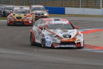 © Octane Photographic Ltd. BritCar Production Cup Championship race. 21st April 2012. Donington Park. Craig Davies/Adam Jones Sub-Zero Wolf, Seat Leon Supercopa. Digital Ref : 0300lw7d7430