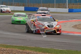 © Octane Photographic Ltd. BritCar Production Cup Championship race. 21st April 2012. Donington Park. Paul Black/Clive Bailye, Topcats Racing, Seat Leon Supercopa. Digital Ref : 0300lw7d7477