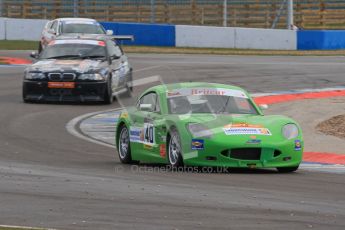 © Octane Photographic Ltd. BritCar Production Cup Championship race. 21st April 2012. Donington Park. Tom Howard/Carl Breeze, Ginetta G40. Digital Ref : 0300lw7d7482