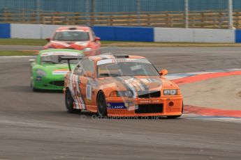 © Octane Photographic Ltd. BritCar Production Cup Championship race. 21st April 2012. Donington Park. Michael Symons/Keith Webster, BMW M3 and Tom Howard/Carl Breeze, Ginetta G40. Digital Ref : 0300lw7d7526