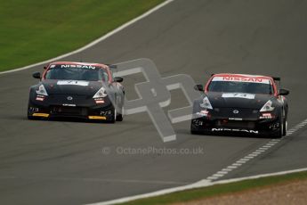 © Carl Jones/Octane Photographic Ltd. 20th October 2012. Peter Pyzera, Nissan 370z and Dan Mitchell, Nissan 370z, OSS, Donington Park. Digital Ref : 0549ce7d1979
