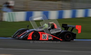 © Carl Jones/Octane Photographic Ltd. 20th October 2012. Darcy Smith, Radical SR4, OSS, Donington Park. Digital Ref : 0549img_3967