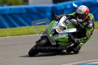 © Octane Photographic Ltd/Chris Enion 2012. British Superbikes test day – Donington Park, Tuesday 7th August 2012. Michael Rutter - MSS Bathams Kawasaki. Digital Ref : 0450CE1D0101