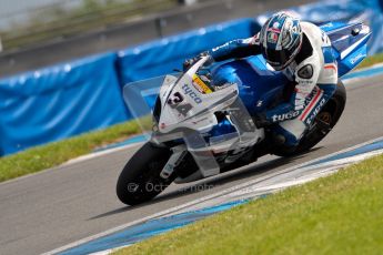 © Octane Photographic Ltd/Chris Enion 2012. British Superbikes test day – Donington Park, Tuesday 7th August 2012. Alastair Seeley - Tyco Suzuki. Digital Ref : 0450CE1D0125