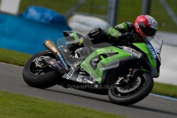 © Octane Photographic Ltd/Chris Enion 2012. British Superbikes test day – Donington Park, Tuesday 7th August 2012. Michael Rutter - MSS Bathams Kawasaki. Digital Ref : 0450CE1D0382