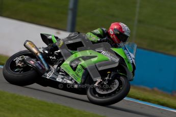© Octane Photographic Ltd/Chris Enion 2012. British Superbikes test day – Donington Park, Tuesday 7th August 2012. Michael Rutter - MSS Bathams Kawasaki. Digital Ref : 0450CE1D0383