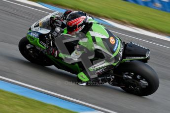 © Octane Photographic Ltd/Chris Enion 2012. British Superbikes test day – Donington Park, Tuesday 7th August 2012. Danny Buchan - MSS Bathams Kawasaki. Digital Ref : 0450CE1D0465
