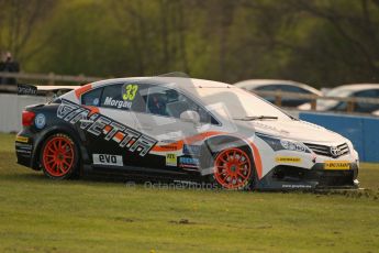 © Octane Photographic Ltd. BTCC - Round Two - Donington Park. Free Practice. Saturday 14th April 2012. Adam Morgan, Toyota Avensis, Speedworks Motrosports. Digital ref : 0291lw1d6262